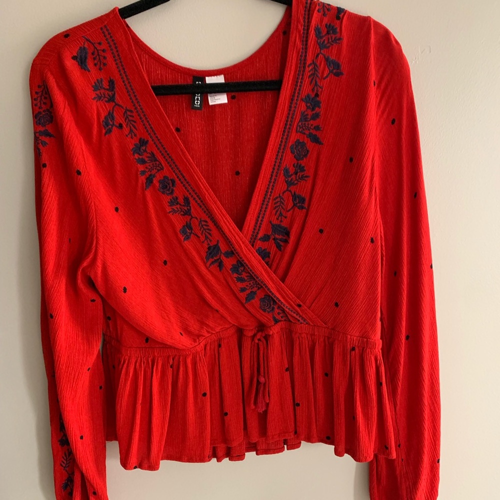 Divided boho top